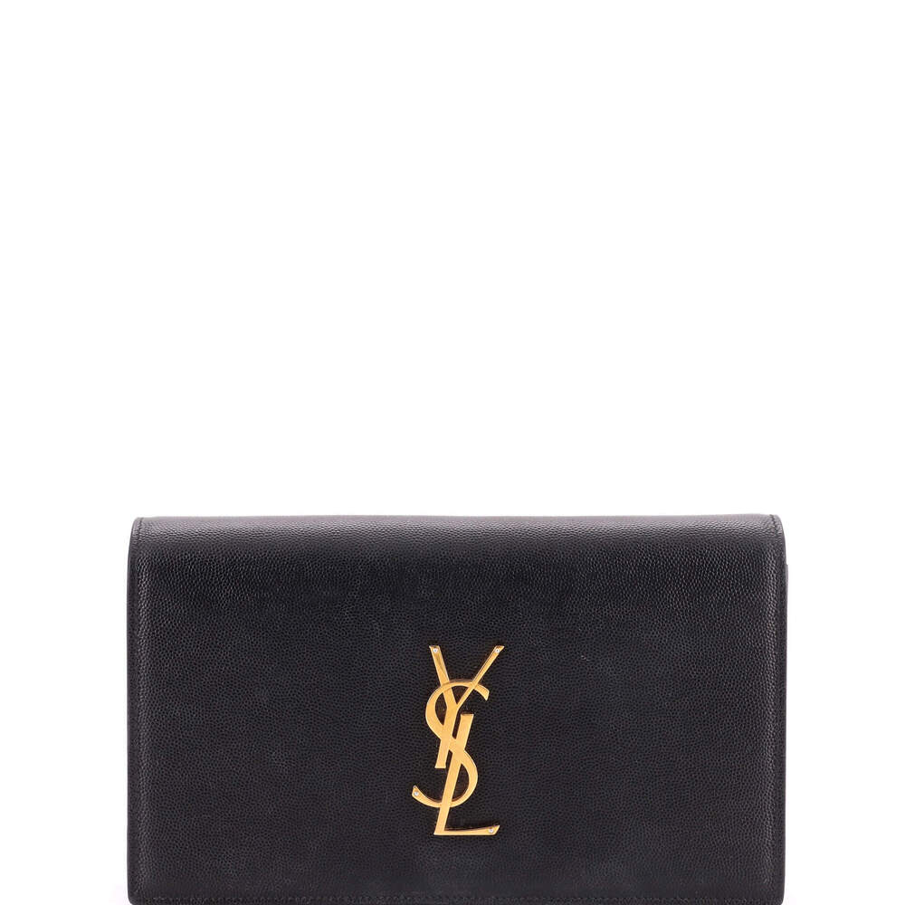 Saint Laurent Classic Monogram Clutch Leather
